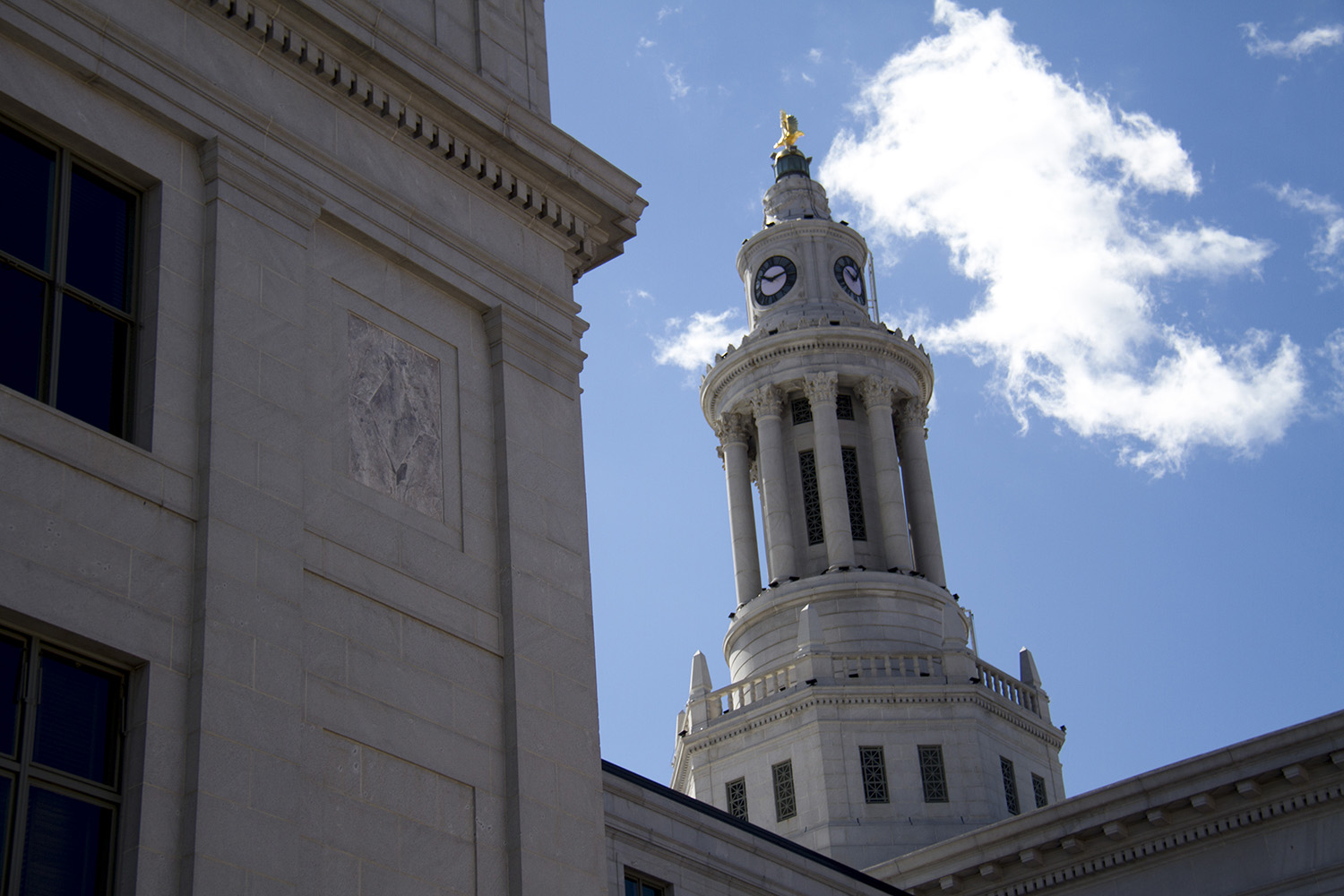 Views of Denver's City and County Building.
