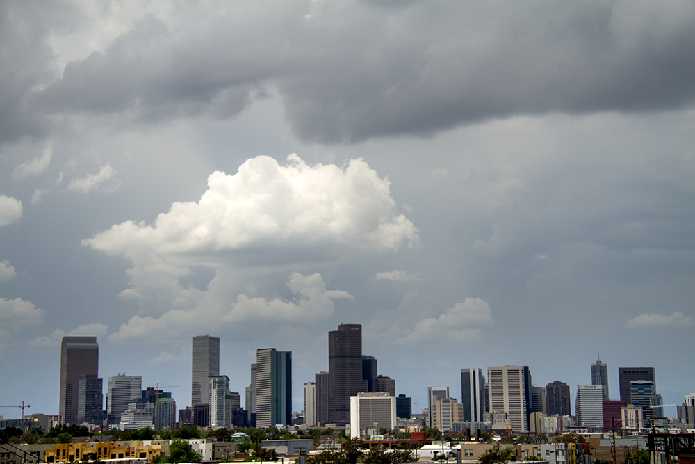 Denver. (Kevin J. Beaty/Denverite)
skyline; cityscape; denver; colorado; kevinjbeaty; denverite;