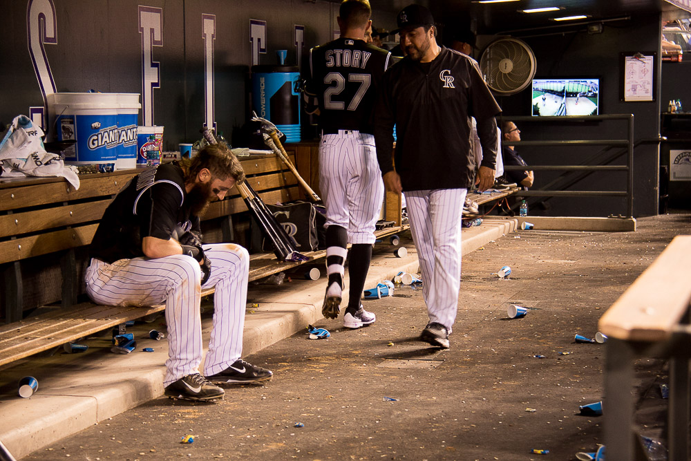 The Rockies struggled in a road trip to California this week. (Chloe Aiello/Denverite)