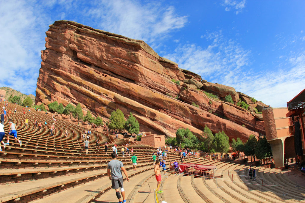 Exercise at Red Rocks Amphitheatre. (Flickr/daveynin)