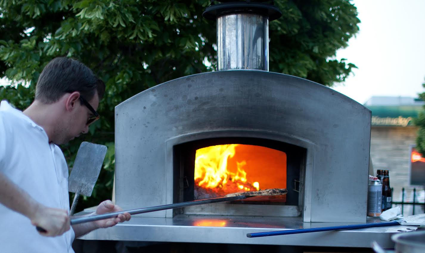 Firing up food at Ash mobile kitchen. (Courtesy B Public Relations)