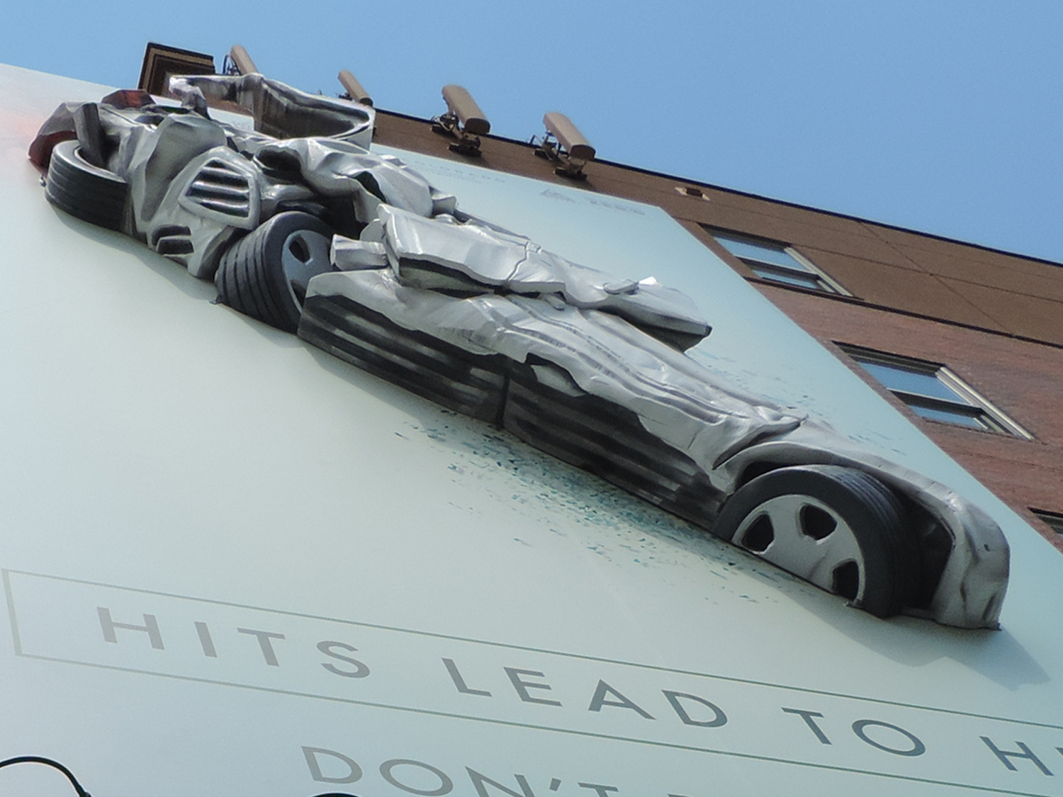 The giant car-joint hybrid billboard. (Courtesy of CDOT)