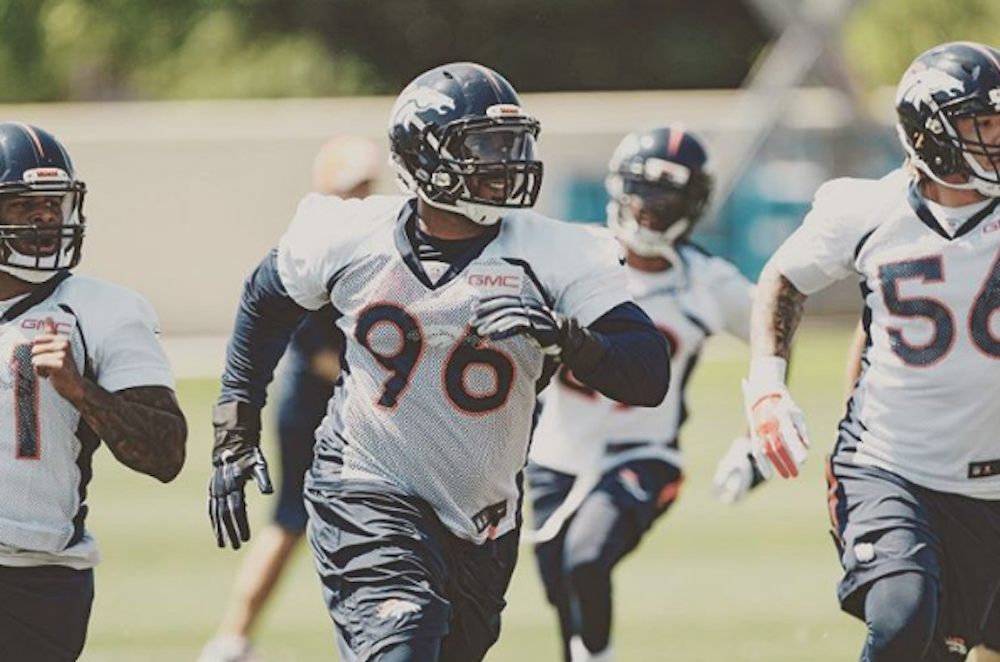Vance Walker miss the rest of the season. (Screen shot via Walker's InstaGram)