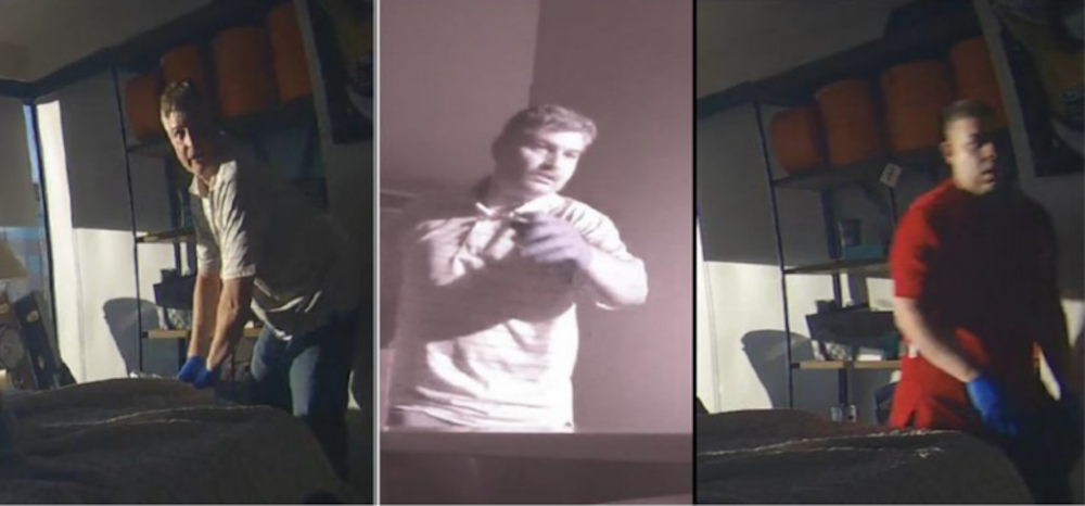 These are the men who are suspected of burglarizing DeMarcus Ware's home. They were caught on Ware's home surveillance system. (Courtesy of Denver polic)
