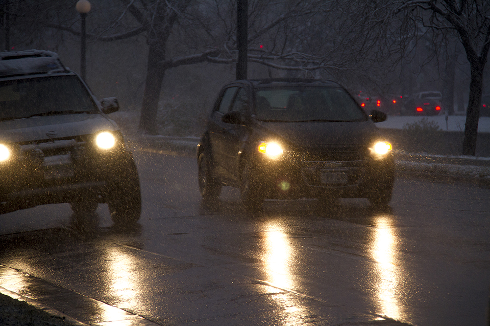 Traffic on Speer. Nov. 17, 2016. (Kevin J. Beaty/Denverite)
snow; cowx; weather; denver; winter; snow; kevinjbeaty; colorado; denverite;