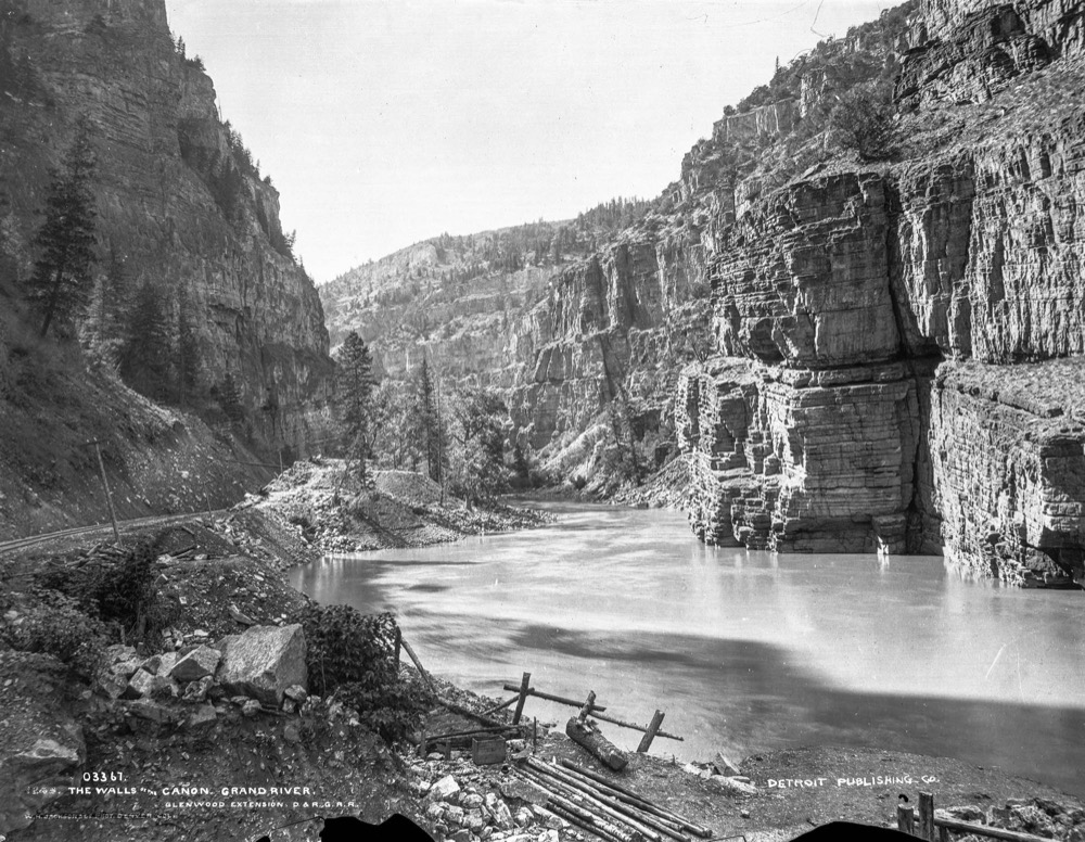 "Cañon of the Grand River" in 1891. (William H. Jackson/History Colorado via John Fielder)