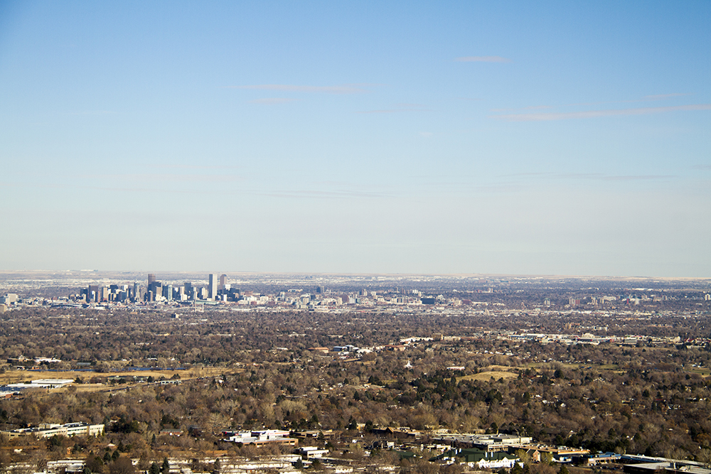 A Denver skyline, seen from Green Mountain. (Kevin J. Beaty/Denverite)
skyline; cityscape; denver; denverite; colorado
