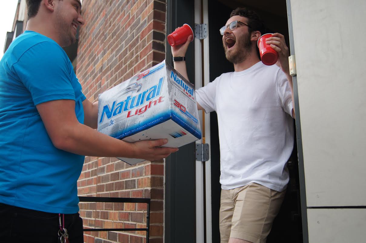 The joy of alcohol delivery. (Courtesy of goPuff)