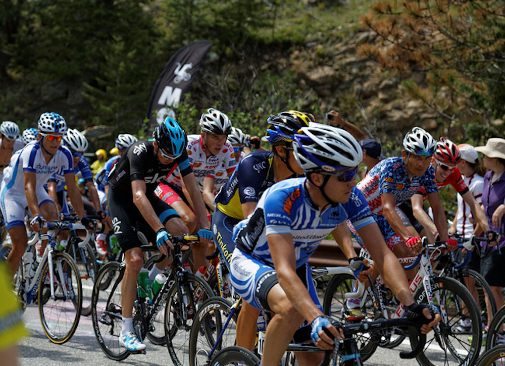 Cyclists compete at the USA Pro Challenge in 2014. (Kimon Berlin/Flickr)