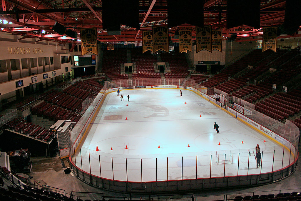 The Magness Arena at the University of Denver in Denver, Colorado. (Jeffrey Beall/Wikimedia Commons/CC 3.0)