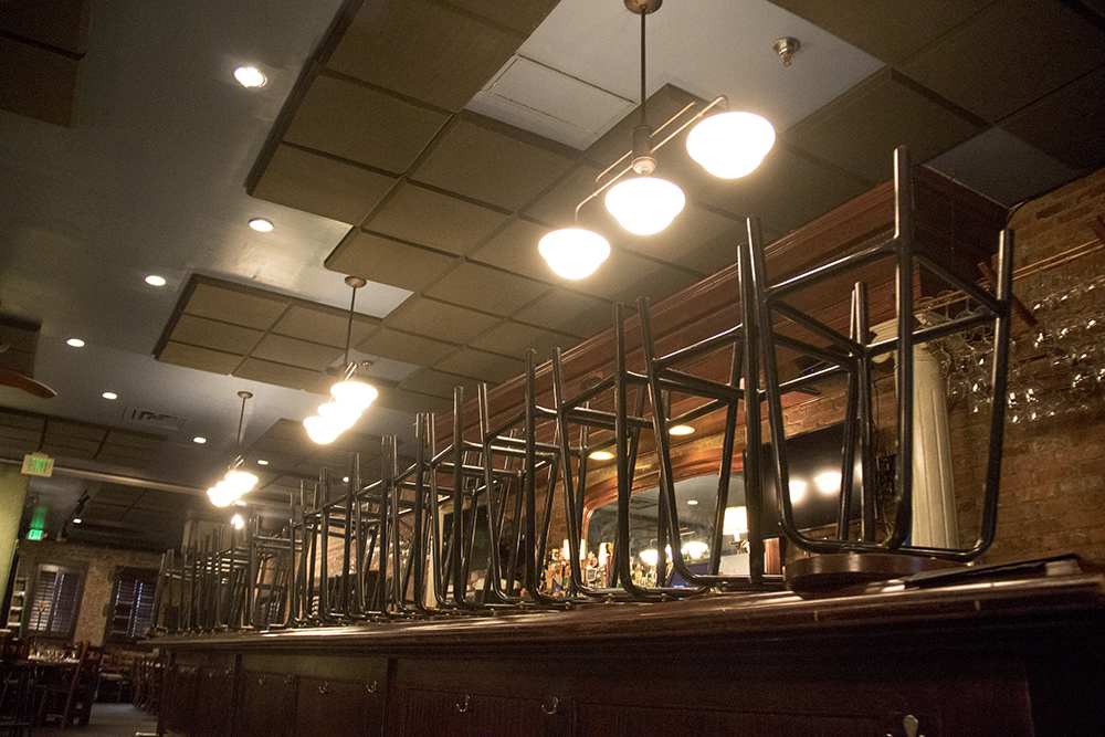 Osteria Marco in Larimer Square, closed on the "day without immigrants," Feb. 16, 2016. (Kevin J. Beaty/Denverite) day without immigrants; immigration; deportation; kevinjbeaty; denver; restaurant; food; larimer square; denverite; colorado; copolitics;