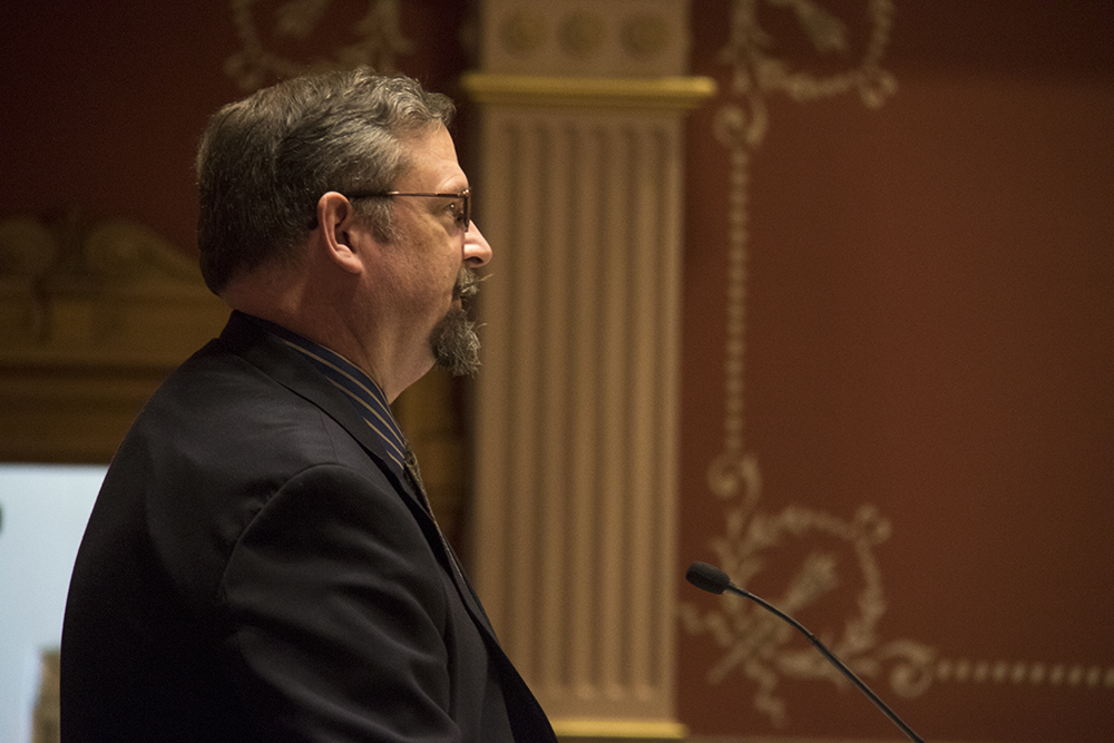 The Colorado Senate President Kevin Grantham, March 15, 2017. (Kevin J. Beaty/Denverite)
capitol; copolitics; government; kevinjbeaty; denver; denverite; colorado; senate
