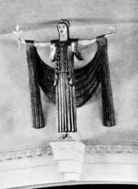 Minerva at Morey Junior High School. (Denver Public Library)