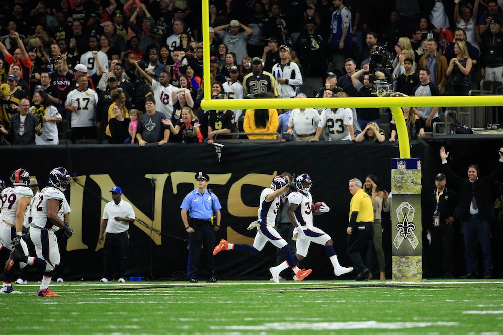 Will Parks' scoop and score helped the Broncos beat the Saints in Week 10. (Derick E. Hingle/USA Today Sports)