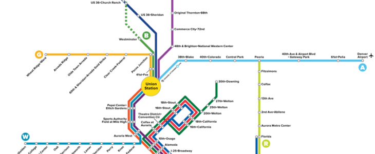 Light Rail Map Denver Co Denver Light Rail Map 