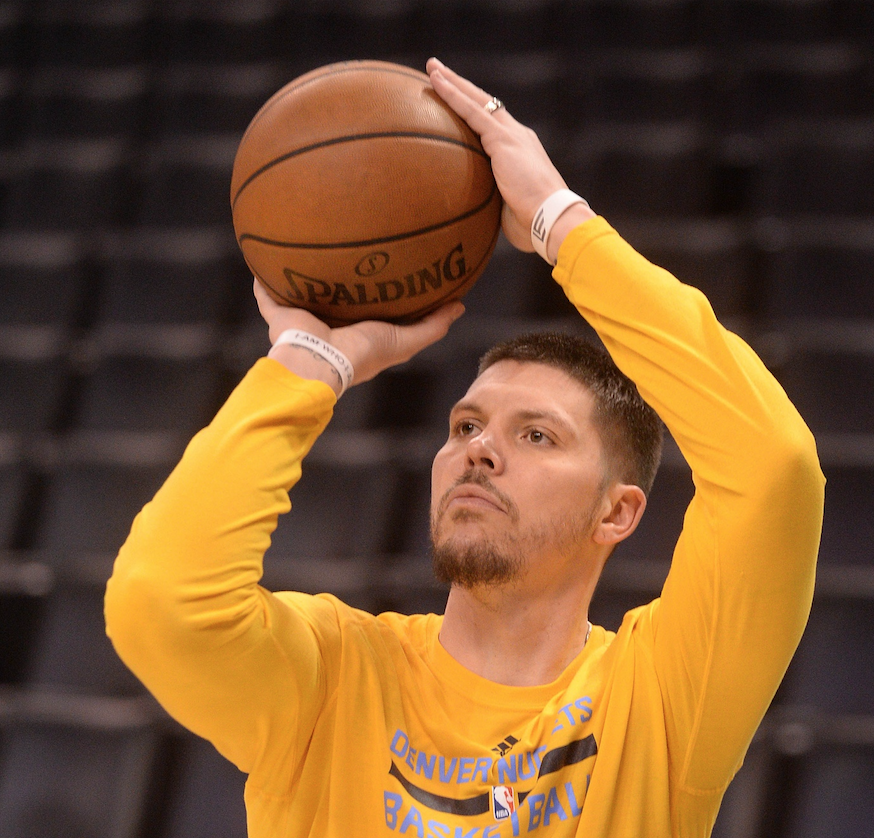 Mike Miller gets to control the Denver Nuggets' locker room music — but only on Wednesdays. (Mark D. Smith/USA Today Sports)