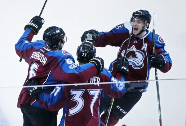 Erik Johnson scored the winner for Colorado in OT. (Chris Humphreys/USA Today Sports)