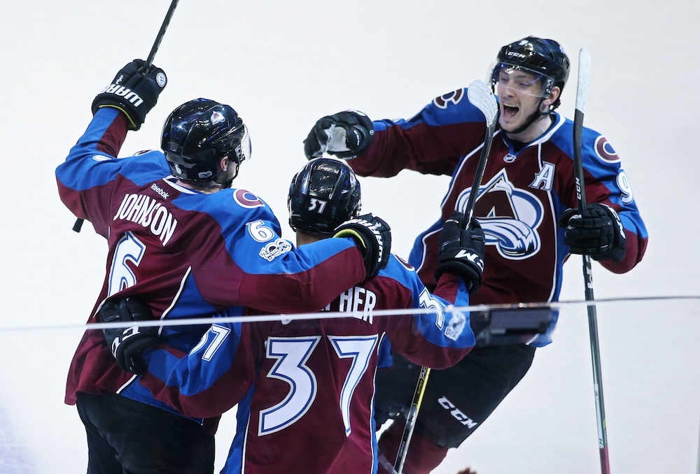 Erik Johnson scored the winner for Colorado in OT. (Chris Humphreys/USA Today Sports)