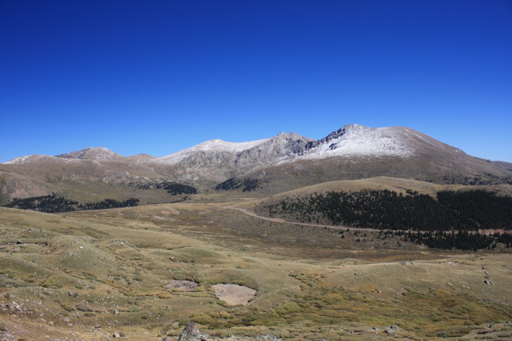 Guanella Pass view of Bierstadt, Sawtooth and Evans. (David Herrera/Flickr)