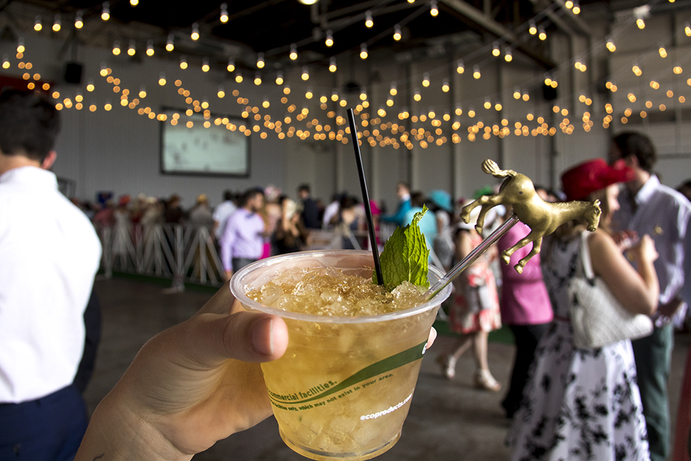 A mint julep at the Stanley Marketplace's Kentucky Derby party, May 6, 2017. (Kevin J. Beaty/Denverite)
stanley marketplace; kentucky derby; aurora; kevinjbeaty; denverite; colorado; drinks; nightlife;