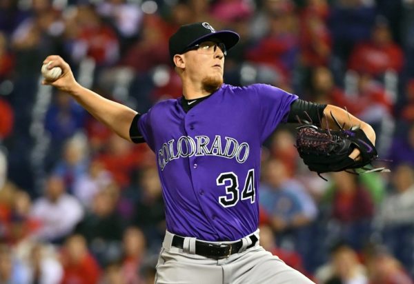 Jeff Hoffman pitched seven strong innings as the Rockies beat the Phillies on Monday. (Eric Hartline/USA Today Sports)