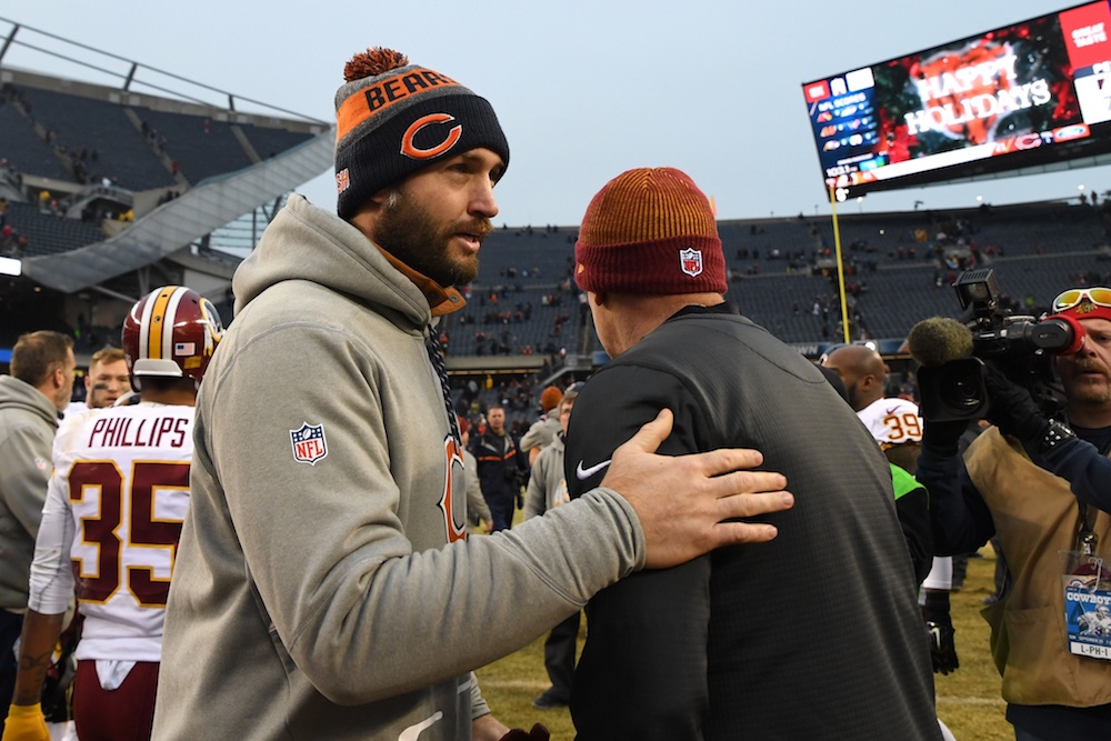 Jay Cutler is reportedly weighing a career in TV. (Patrick Gorski/USA Today Sports)