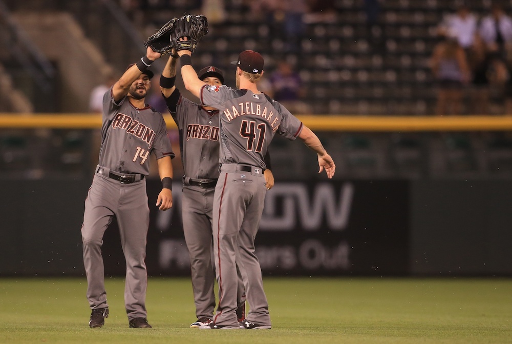 The Diamondbacks hung 10 runs on the Rockies in the fourth inning. (Chris Humphreys/USA Today Sports)