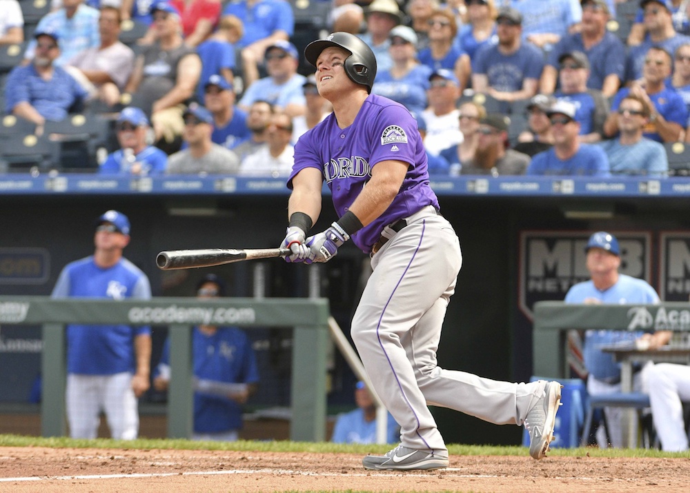 Pat Valaika's late HR lifted the Rockies past the Royals. (Denny Medley/USA Today Sports)