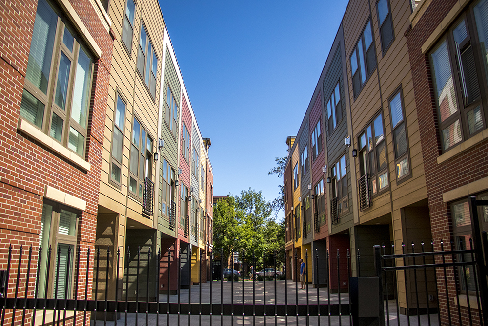 New apartments along Downing Street in Five Points. Sept. 18, 2017. (Kevin J. Beaty/Denverite)
denver; colorado; denverite; kevinjbeaty; five points; gentrification; residential real estate;