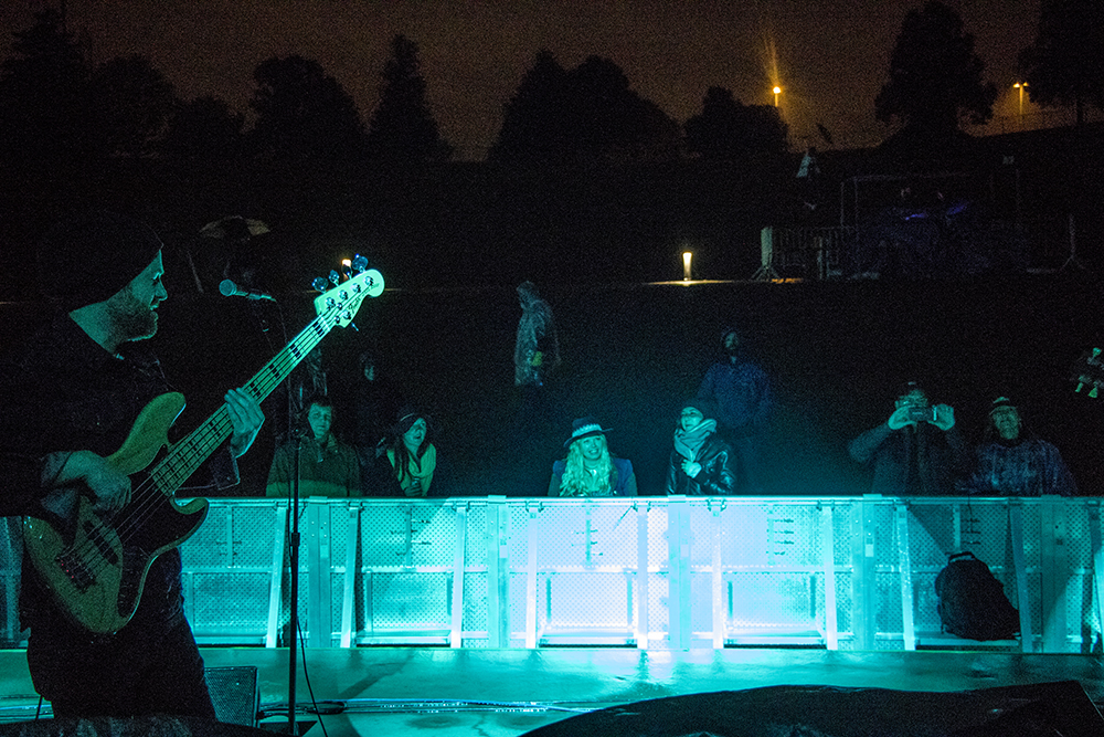 Dragondeer plays Levitt Pavilion's last free show of their inaugural season, Sept. 24, 2017. (Kevin J. Beaty/Denverite)
music; ruby hill; levitt pavilion; amphitheatre; denver; denverite; colorado; kevinjbeaty;