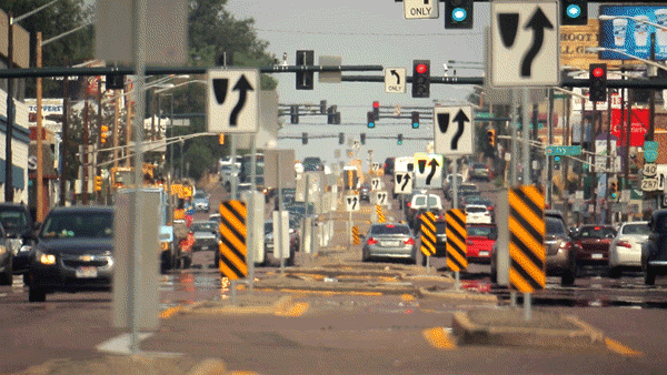Seemingly endless signs and lights on East Colfax Avenue, Sept. 7. 2017. (Kevin J. Beaty/Denverite)
denver; colorado; denverite; colfax; kevinjbeaty;