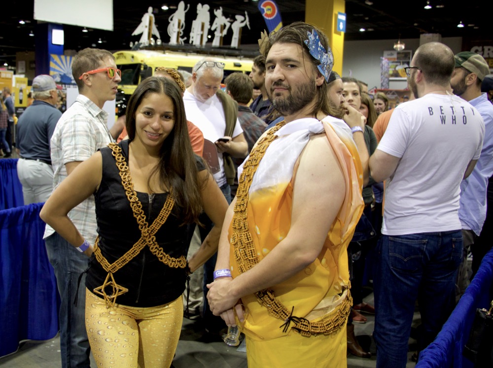 Andrea and Nick of Denver at the Great American Beer Festival on Thursday, Oct. 5, 2017. (Adrian D. Garcia/Denverite)