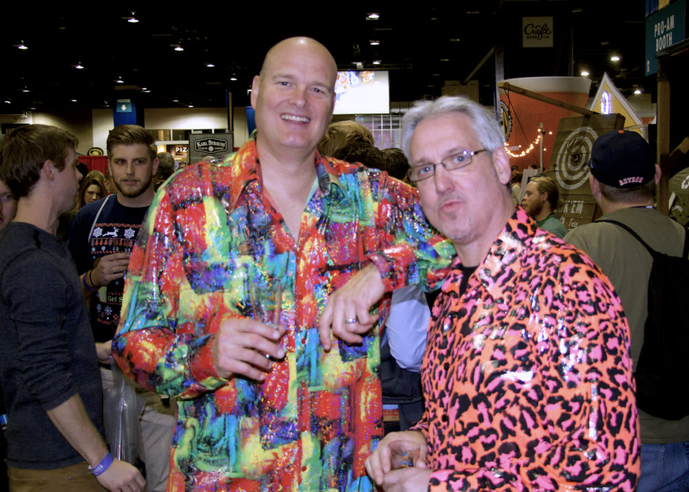 Alan Wood and Frank Geier
of Rochester, New York at the Great American Beer Festival on Thursday, Oct. 5, 2017. (Paul Karolyi for Denverite)