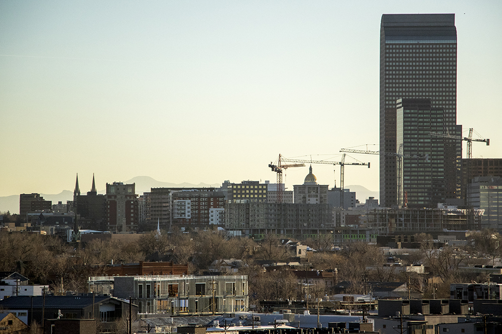 The view from the Source Hotel on Brighton Boulevard, Dec. 12, 2017. (Kevin J. Beaty/Denverite)
rino; five points; brighton boulevard; the source; development; construction; kevinjbeaty; denver; denverite; colorado; skyline; cityscape;