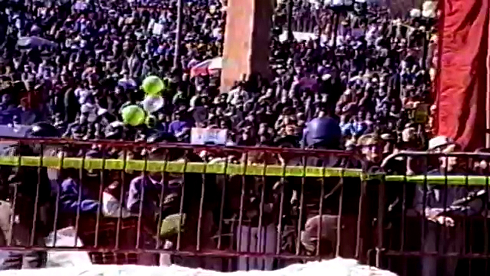 The 1992 Martin Luther King Jr. Marade, which clashed with white supremacist counterprotesters. Jan. 20, 1992. (Courtesy: Kerry Appel, Kurt Bauer, Stephen Hume)