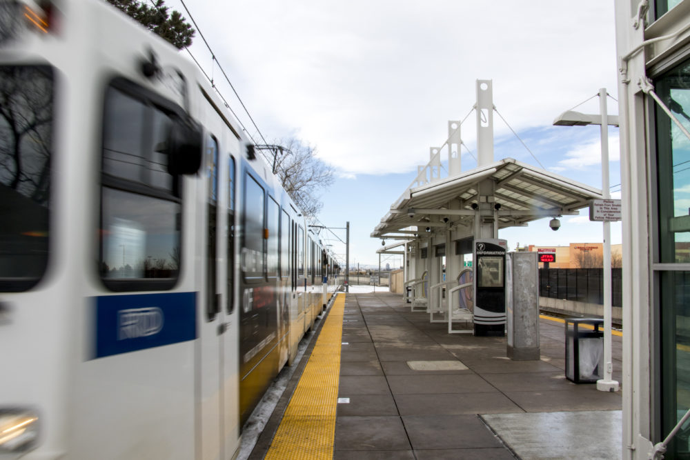Southmoor Station, Jan. 24, 2018. (Kevin J. Beaty/Denverite)
hampden south; denver; denverite; kevinjbeaty; colorado; rtd; train station; light rail; transportation;