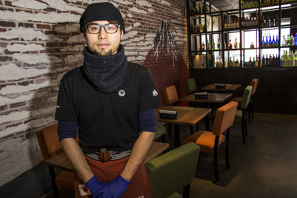 Mitsuru Saito, Kazan Ramen's head chef, Feb. 16, 2018. (Kevin J. Beaty/Denverite) food; restaurant; tennyson; berkeley; denver; denverite; kevinjbeaty; colorado;
