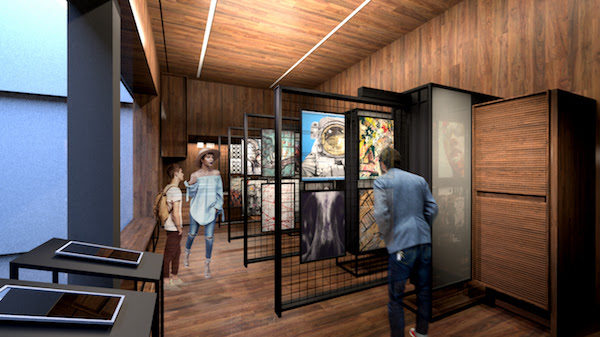 A rendering of the Octopus Initiative art library. (MCA Denver)