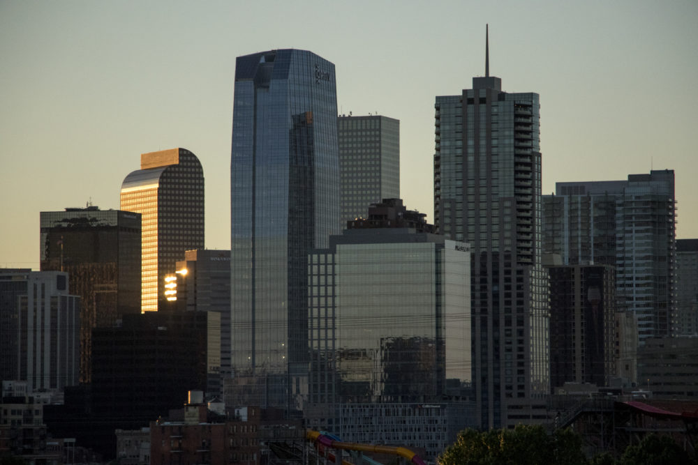 Day breaks over Denver, May 21, 2018. (Kevin J. Beaty/Denverite)