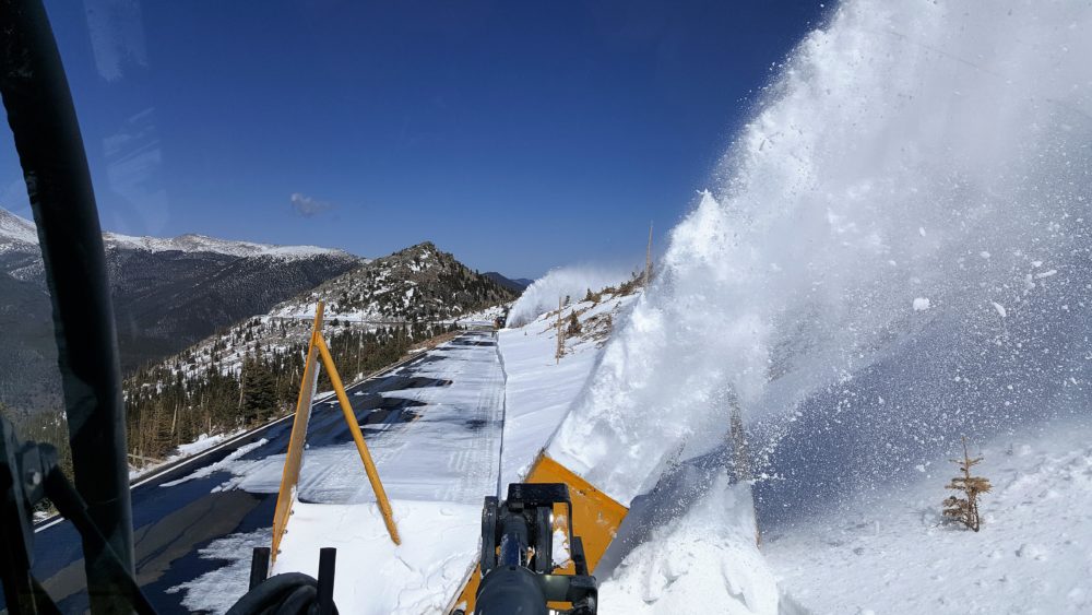 Above Rainbow Curve on Trail Ridge Road on April 27. (Courtesy of RMNP)