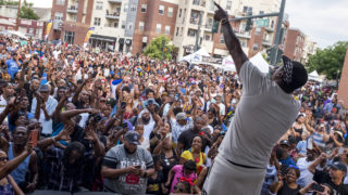 Jadakiss plays a free show during Five Points' annual Juneteenth celebration, June 16, 2018. (Kevin J. Beaty/Denverite)
