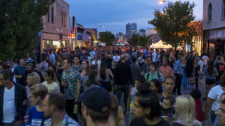 First Friday on Santa Fe Drive, Aug. 3, 2018. (Kevin J. Beaty/Denverite)