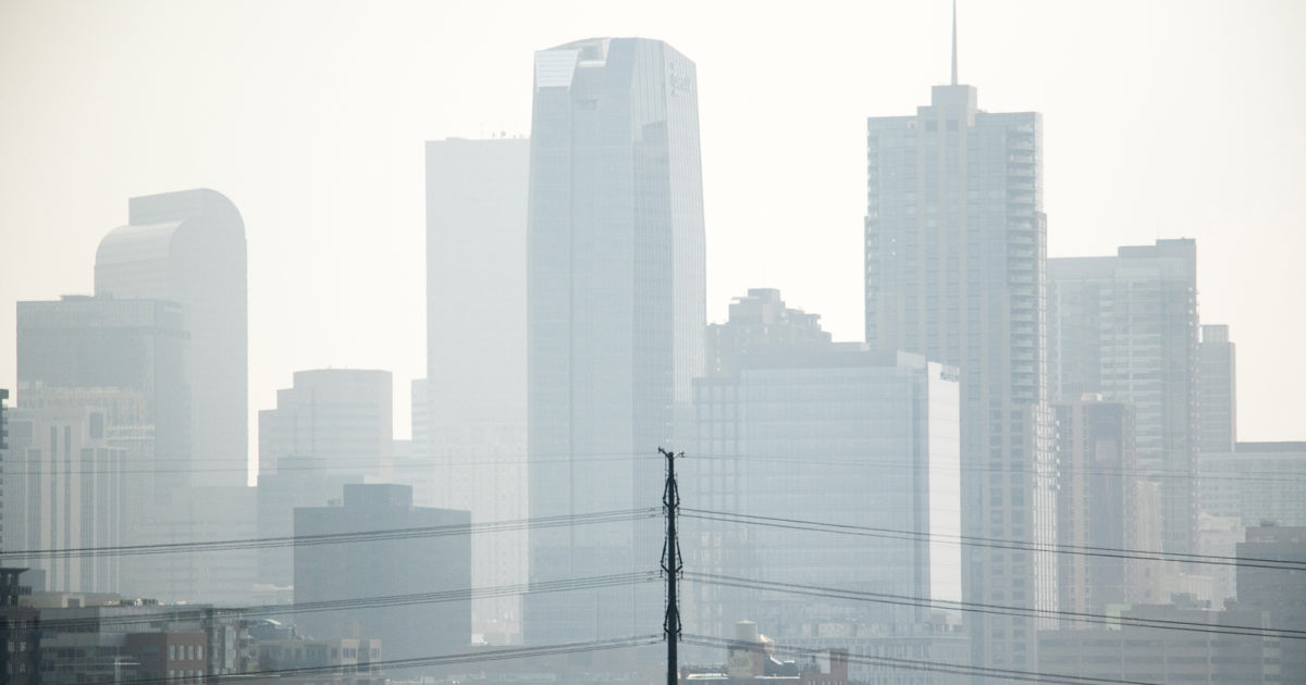 Yes, there's more wildfire smoke in Denver today Denverite, the Denver site!