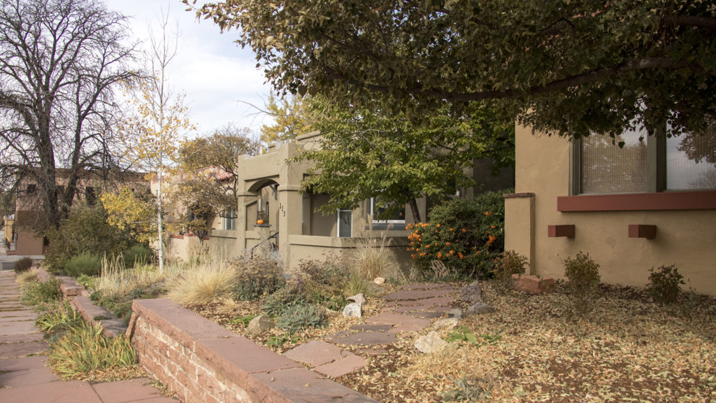 The newly-named Vasser School Bungalows Historic District in Rosedale, Oct. 23, 2018. (Kevin J. Beaty/Denverite)