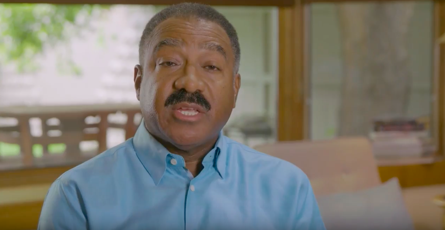 A screengrab from Penfield Tate's ad for Denver mayor aired on Oct. 1, 2018, during a Monday Night Football game featuring the Denver Broncos.