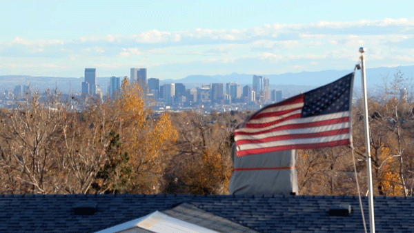 A view of downtown from Thornton, Nov. 1, 2018. (Kevin J. Beaty/Denverite)
