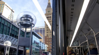 A view from inside a 16th Stree Mall Ride, Jan. 8, 2018. (Kevin J. Beaty/Denverite)