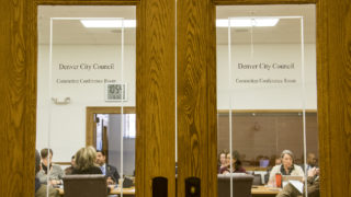 Denver City Council's Safety, Housing, Education, & Homelessness Committee meets to discuss expanded powers for the Office of the Independent Monitor, Jan. 16, 2019. (Kevin J. Beaty/Denverite)