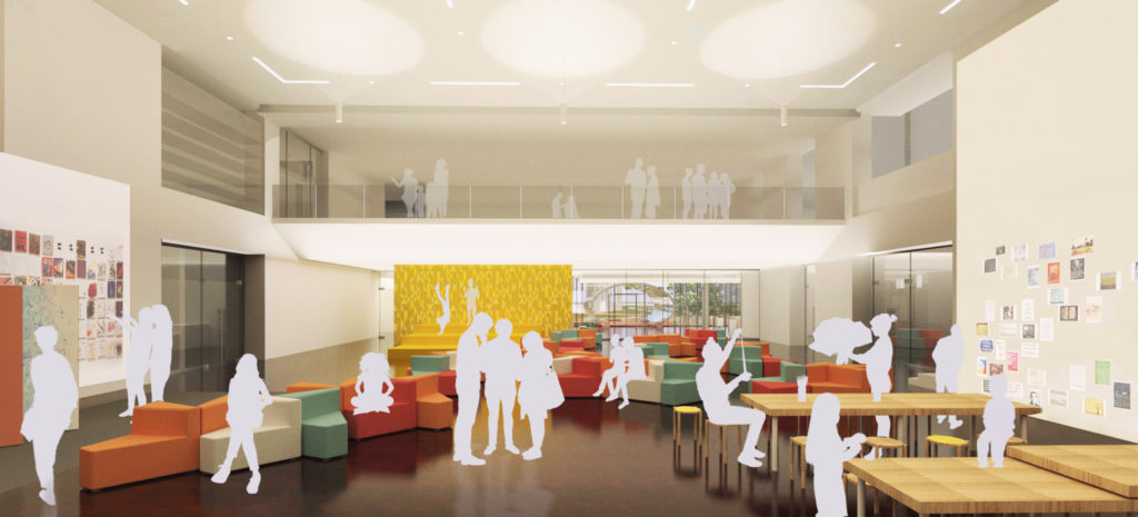 A rendering of the Creative Hub in the Denver Art Museum's new North Building. (Courtesy of Denver Art Museum)