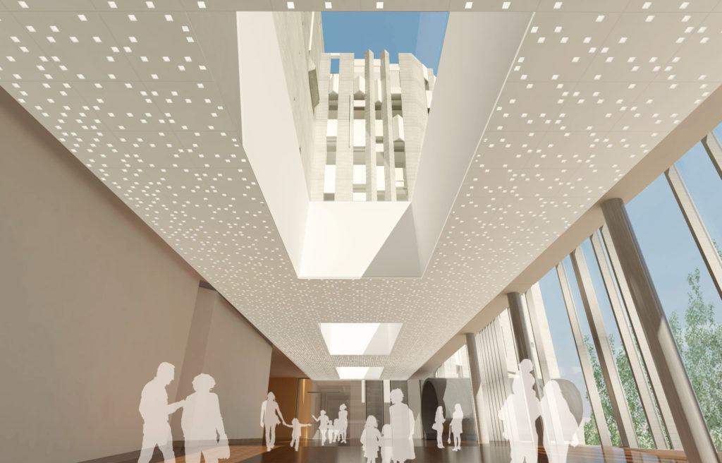 A rendering of a skylight in the new Denver Art Museum building. (Courtesy Denver Art Museum)